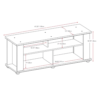Bakersfield Ravenwood TV Stand For TVs Up To 55" Black - CorLiving - Image 5