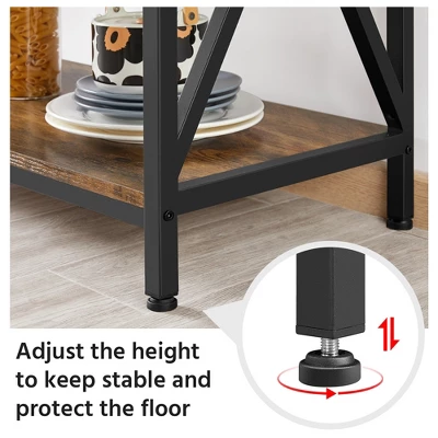 Yaheetech 5-Tier Kitchen Baker's Rack Utility Storage Shelf With 5 Shelves & Adjustable Feet - Image 4