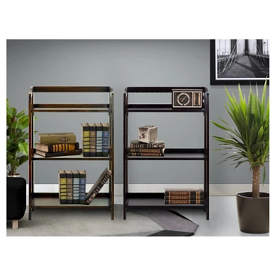 Stratford 36" 3 Shelf Folding Bookcase - Image 4