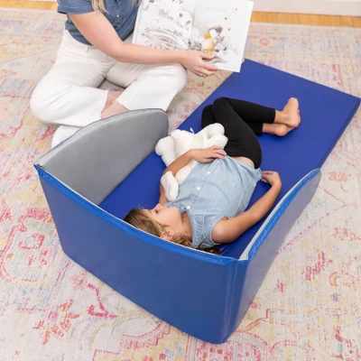 ECR4Kids Naptime Privacy Partition, Nap Divider, Blue/Grey, 5-Pack - Image 6