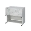 Safco Facil Steel Flat File High Base Small Light Gray 4971LG