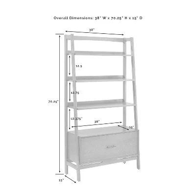 70" Landon Large Bookcase - Crosley - Image 8