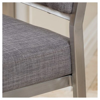 Set Of 2 Qyto 30" Fabric Barstool Light Gray - Christopher Knight Home - Image 3