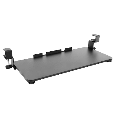 Mount-It! Clamp Keyboard Tray | Sliding Under Desk Keyboard & Mouse Platform | Retractable Undermount Drawer | No Screws Or Scratches To Assemble - Image 8