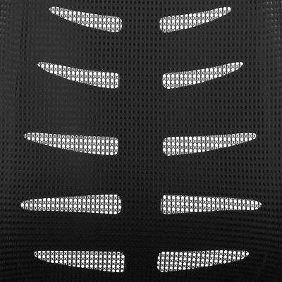 Emma And Oliver High Back Black Mesh Swivel Ergonomic Office Chair With Adjustable Flip-Up Arms - Image 9