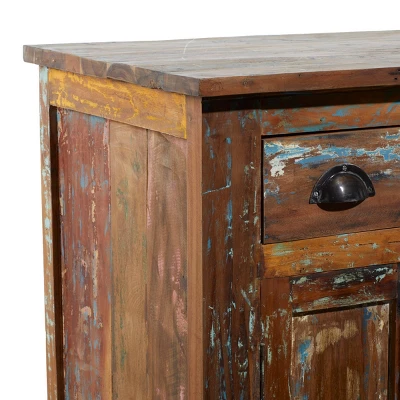 Rustic Wood Cabinet Chestnut Brown - Olivia & May - Image 6