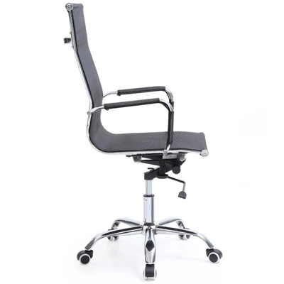 Mesh High Back Adjustable Height Swiveling Executive Chair In Black - Hodedah - Image 3