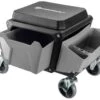 Powerbuilt Rolling Utility Seat With Side Trays And Drawer
