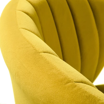 Ilia Task Chair Swivel Office Chair Desk Chair With Tufted Back | Karat Home - Image 5