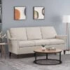 Dupont Contemporary 3 Seater Fabric Sofa - Christopher Knight Home