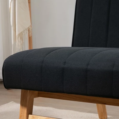 HOMCOM 42" Small Loveseat Sofa Couch For Bedroom, Living Room Furniture, Space-Saving 2 Seater Couch, Modern Couch Loveseat Upholstered - Image 5