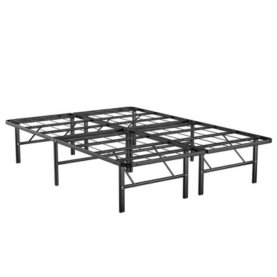 Costway 14'' Twin/Full/Queen Size Metal Platform Bed Foldable Mattress Foundation Tool-Free Assembly - Image 9