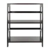29.21" 2 Tier Leo Shelf Storage Or Bookshelf Wide Espresso Brown - Winsome