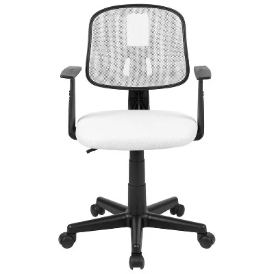 Emma And Oliver Pivot Back Mesh Swivel Task Office Chair With Arms - Image 2