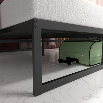 NapQueen Alpha Metal Platform Bed Frame 14" Height - Image 7