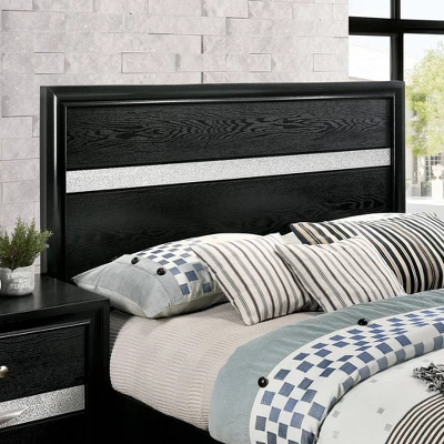 2pc Queen Whether By Bed With Nightstand Black - MiBasics - Image 7