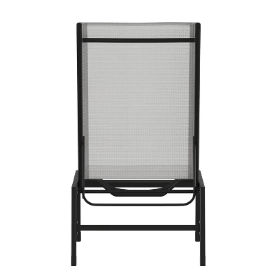 Flash Furniture Brazos Set Of 2 Adjustable Chaise Lounge Chairs All-Weather Outdoor Five-Position Recliners - Image 8