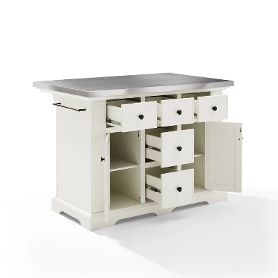 Julia Stainless Steel Top Kitchen Island - Crosley - Image 10