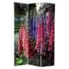 6 Ft. Tall Floral Double Sided Room Divider - Oriental Furniture