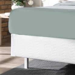 7" Metal Smart BoxSpring Mattress Base With Quick Assembly Purple - Zinus