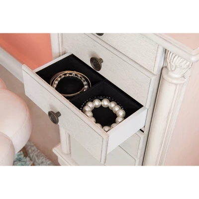 Obrecht Jewelry Armoire Off White - Powell Company - Image 11