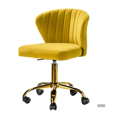 Ilia Task Chair Swivel Office Chair Desk Chair With Tufted Back | Karat Home - Image 9