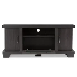 Viveka 2 Door TV Stand For TVs Up To 46" Dark Brown - Baxton Studio
