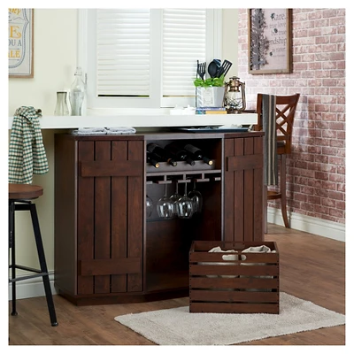 Candy Plank Inspired Dining Buffet With Removable Crate Vintage Walnut - HOMES: Inside + Out - Image 3