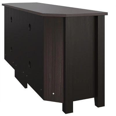 Entertainment Center - TV Stand Supports Up To 65-inch TVs - Traditional Design With 4 Cubbies And 2 Shelves By Lavish Home (Espresso) - Image 2