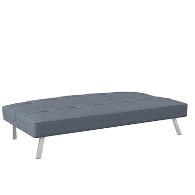 Colette Convertible Futon Sofa Bed Light Gray - Serta - Image 4