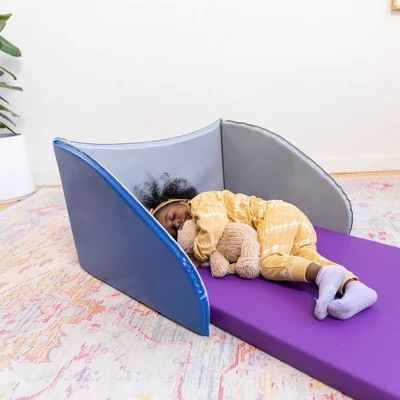 ECR4Kids Naptime Privacy Partition, Nap Divider, Blue/Grey, 5-Pack - Image 3