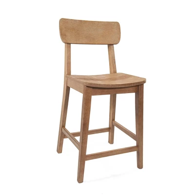 24" Torino Counter Height Barstool Barnwood - Boraam