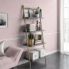 64.13" Nova 4 Shelf Ladder Bookcase Gray - CosmoLiving By Cosmopolitan