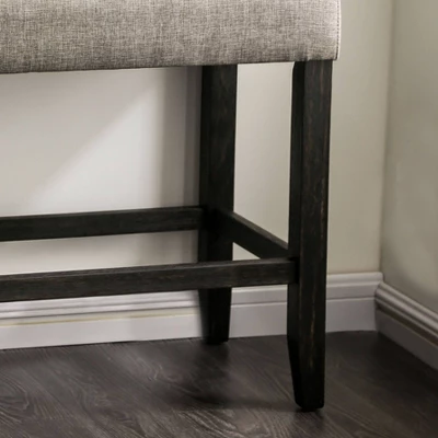 Norelo Upholstered Counter Height Bench Light Gray - HOMES: Inside + Out - Image 3