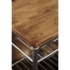 Orleans Kitchen Island Stainless Steel Base With Wood Top Brown - Homestyles