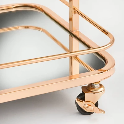 Alcott 3 Tier Bar Cart Bright Gold - Angelo:HOME - Image 5