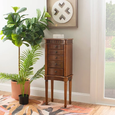 Kasey Jewelry Armoire Walnut - Powell Company - Image 10