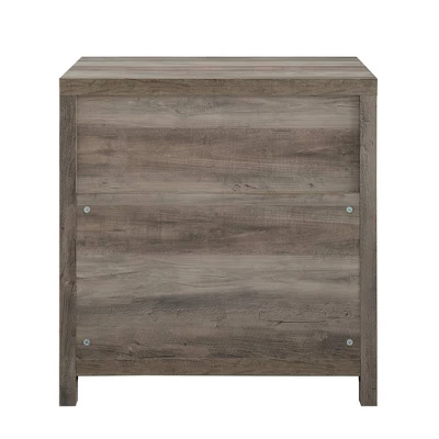 Rustic Farmhouse 2 Drawer File Cabinet - Saracina Home - Image 4