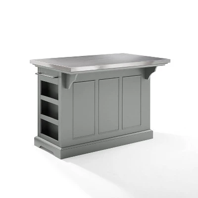 Julia Stainless Steel Top Kitchen Island - Crosley - Image 11