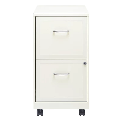 Space Solutions 18" Deep 2 Drawer Mobile Letter Width Vertical File Cabinet