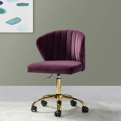 Ilia Task Chair Swivel Office Chair Desk Chair With Tufted Back | Karat Home - Image 18