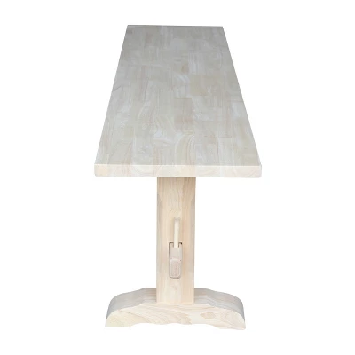 72" Trestle Bench Unfinished - International Concepts - Image 2