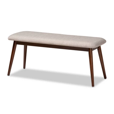 6pc Aeron Wood Dining Set Light Gray/Walnut - Baxton Studio - Image 3