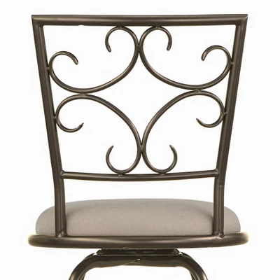 Set Of 3 Claremont Adjustable Height Swivel Barstools Black - Buylateral - Image 2