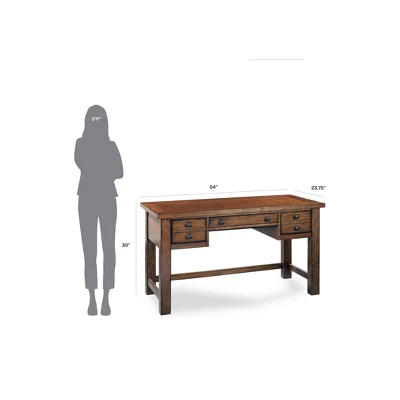 Tahoe Executive Writing Desk - Aged Maple - Home Styles - Image 5