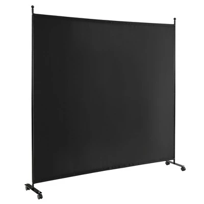 Costway 6FT Single Panel Room Divider With Wheels Rolling Fabric Partition Privacy Screen - Image 10