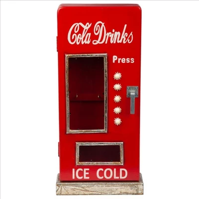 Design Toscano Retro 1950s Cold Drink Soda Pop Machine Key Cabinet - Image 3