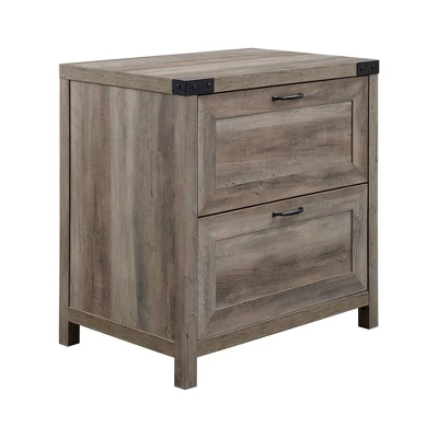 Rustic Farmhouse 2 Drawer File Cabinet - Saracina Home - Image 10