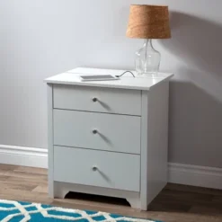 Vito Nightstand Charging Station - South Shore