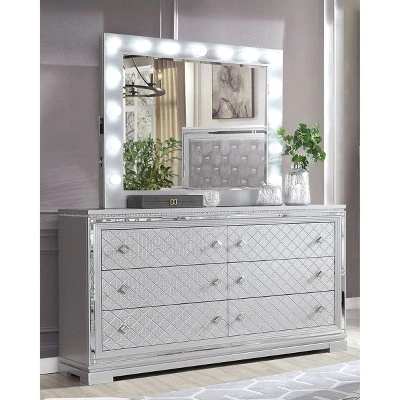 5pc Tenaya Bedroom Set Silver/Gray - HOMES: Inside + Out - Image 4